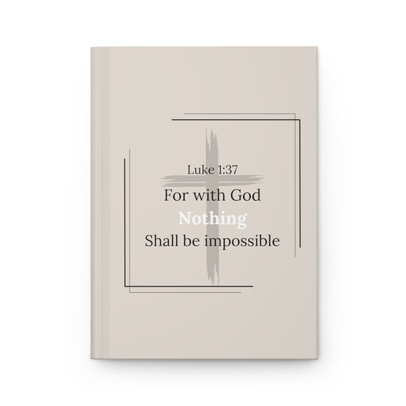 Luke 1:37 | Hardcover Matte Journal